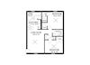 2 bedroom 2 bathroom floor plan D 2 bedroom 2 bathroom floor plan D at Park Place Apartments, Louisville, Kentucky